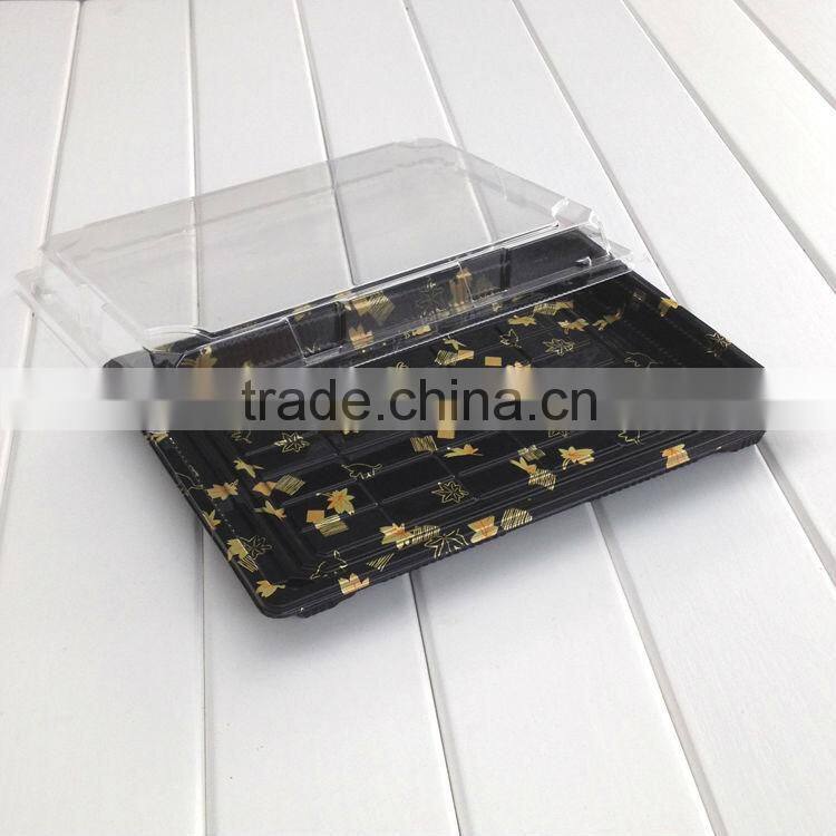 plastic sushi container food sushi packaging box Decorative pattern Sushi Boxes Plastic