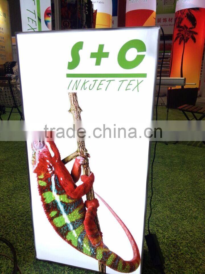 100% polyester woven stretch light box fabirc