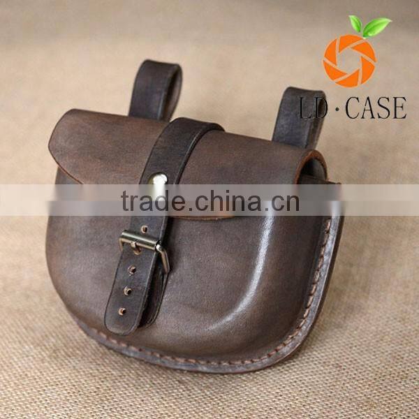Good quality Waterproof leather man waist bag sport waist tool bag