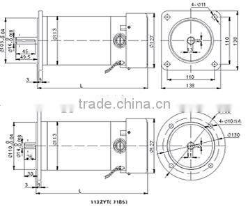 Vertical 500w kids bike motor