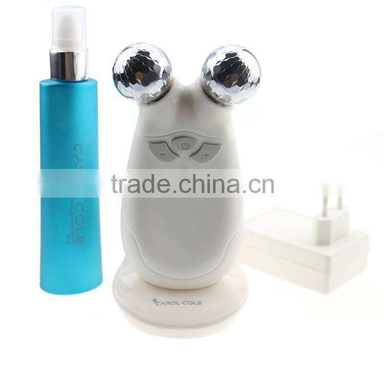 home use hand held Y shape roller massage Micro-electric skin firming device