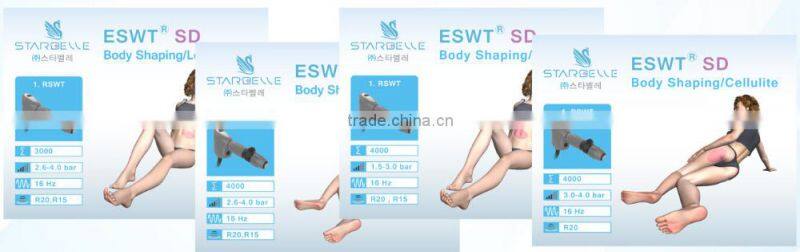 portable beauty system acoustic shockwave for cellulite removal device - ESWT SD
