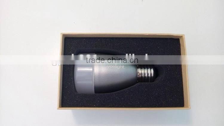 Yeelight Blue II 6W E27 Bluetooth 4.0 LED Bulb, RGB+white light remote controlled by iPhone and android phone, smart home lamp