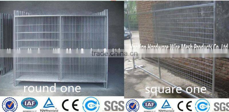 temporary metal fence/hot dipped galvanized welded wire mesh fence with pipe frame