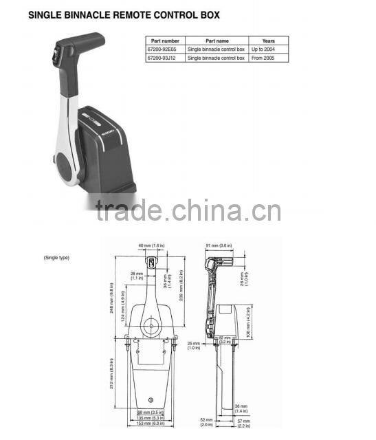 Singflo Solutions Single Remote Side Top-Mount Control for any Marine Engine