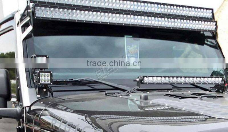 offroad ATV UTV Jeep Wrangler Pillar A dual cube pod led work light brackets