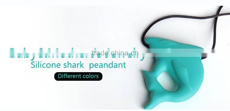 wholesales baby teething necklace and pendant natural shark teeth