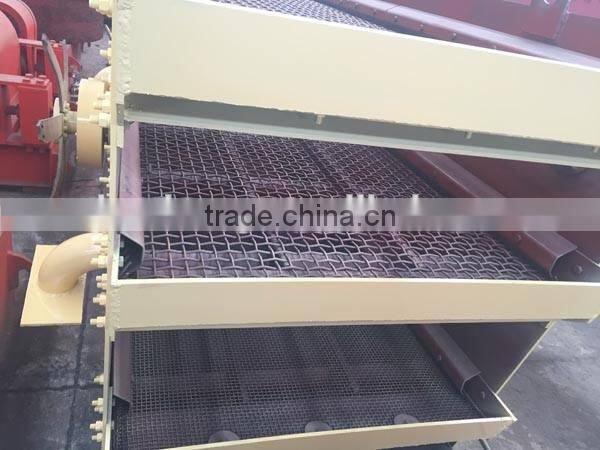 mini electric motor sand double deck vibrating screen