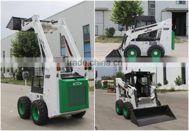 New 55hp Mini Skid Loader with America Sauer Pump WECAN 650F Cheap Skid Steer Loader for Sale
