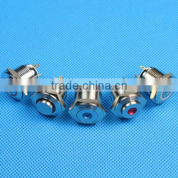 16mm illuminate metal push button switch