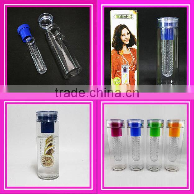 2014 newest fruit bottle / fruit water bottle with fruit infuser