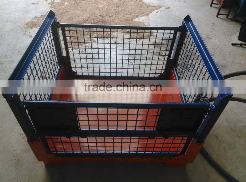 foldable steel wire container without wheels