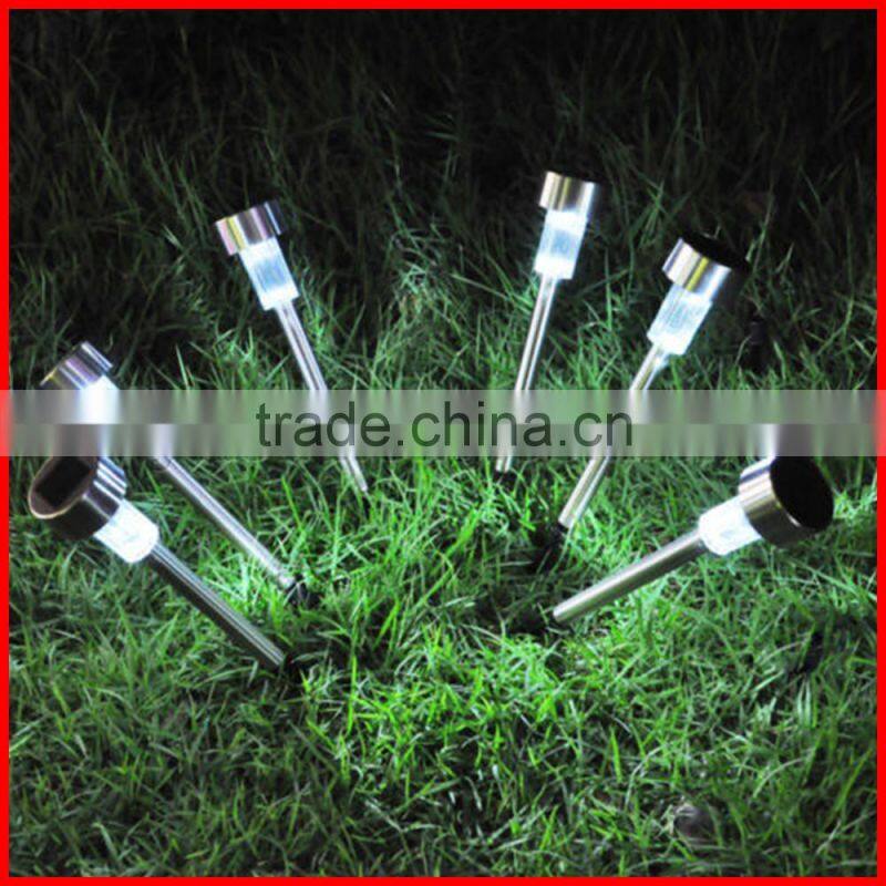 New 24 Pack Black Outdoor Bright White LED Solar Landscape Path Lights Yard Lamp