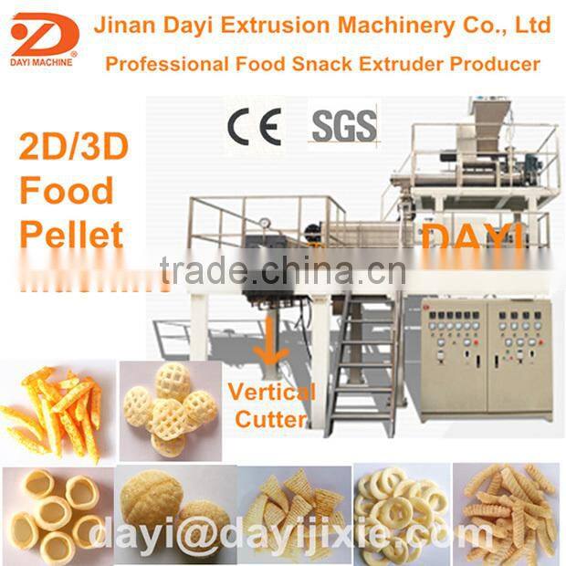 2D Food Pellet Extruder Snack Pellet Process Line -- Jinan DaYi Extrusion Machinery