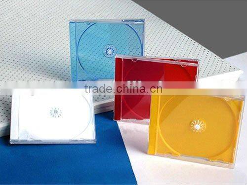5.2mm Single Super Slim PS CD Jewel Case With Black Tray