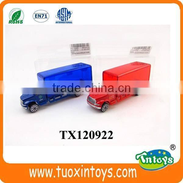 Cute 1:64 Diecast Cartoon Vehicle Metal Slide Cartoon Toy Car