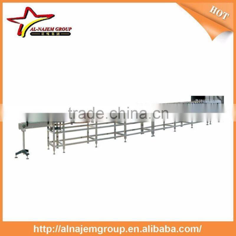 Inverse PET Bottle Conveyor System With Sterilizing Chain