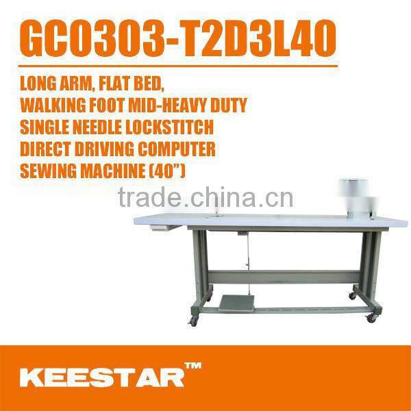 Keestar GC0303-T2D3L40 super big work space with automatic cutting and sewing machine