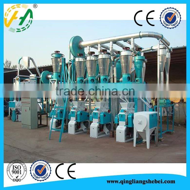 Complete product range of 10 and 500t per 24h flour milling machine