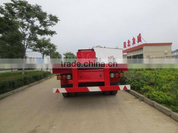 3 Axles Heavy Duty Flatbed Semi Trailer 50Ton with Front Sideboard