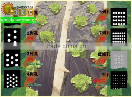 Agricultural black color plastic mulch agriculture white&black film