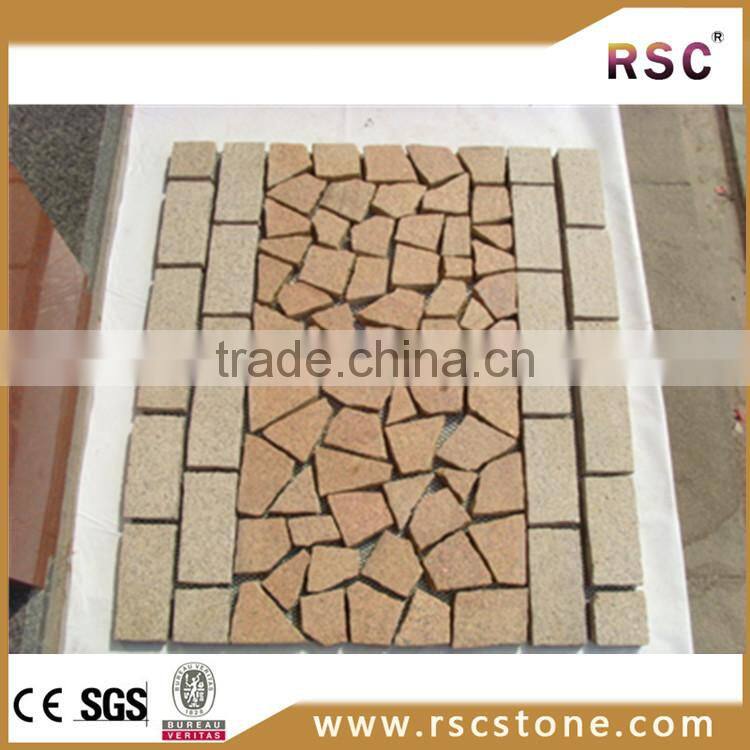 Driveway stack paving stone mesh tile