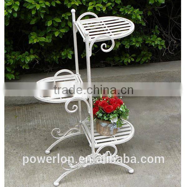 Anti-rust 3 Tier Metal Planter Stand Pots