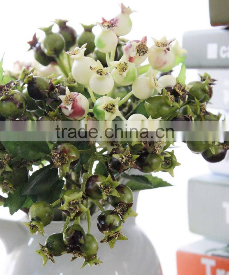 Christmas table decor plastic pomegranate decorative artificial flower making
