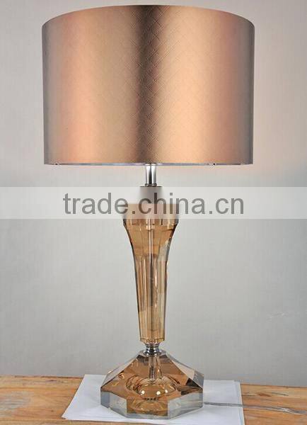 2014 New arrival customized design crystal bankers desk lamp