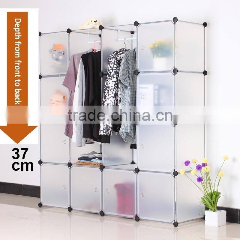 DIY Plastic Bookshelf Closet Wardrobe Cabinet Bathroom Shelf Shoe Rack