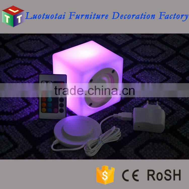illuminated furniture light up plastic various size led cube chair