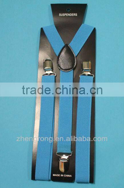 2014 Genuine Polyester Custom Men's Suspender Belt Flat Belt