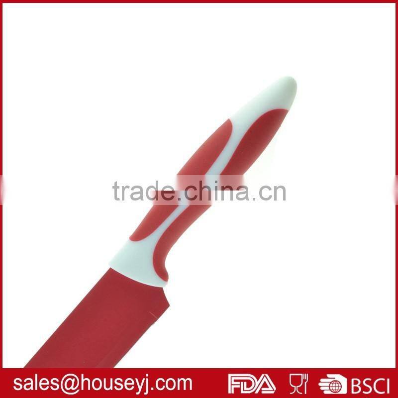 Set of 5pcs knife set non stick color kitchen knife with EVA box packing colorful kitchen utensil