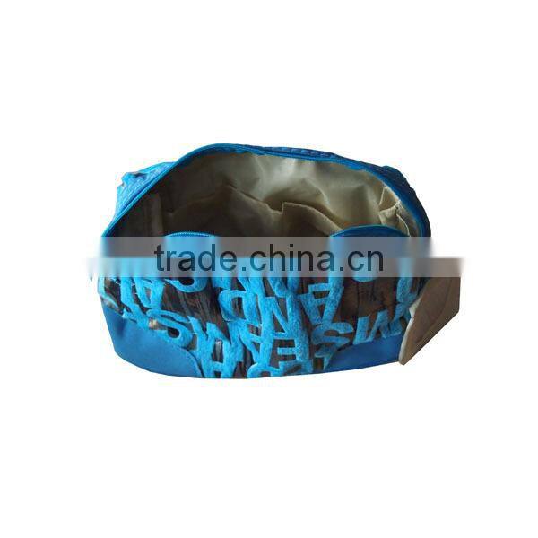 Soft material makeup bag custom