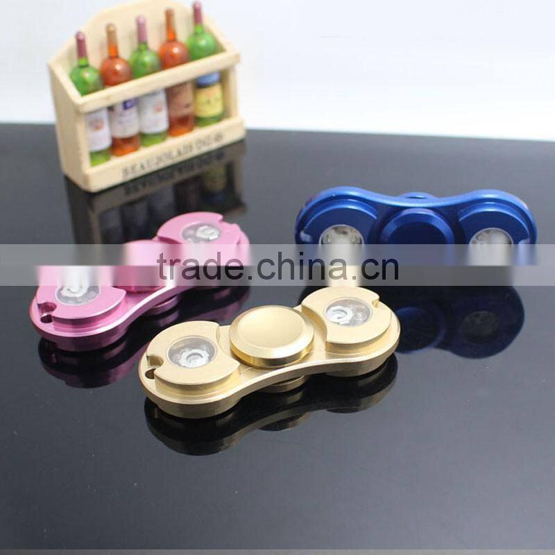 Factory direct supply fidget spinner toy with led light