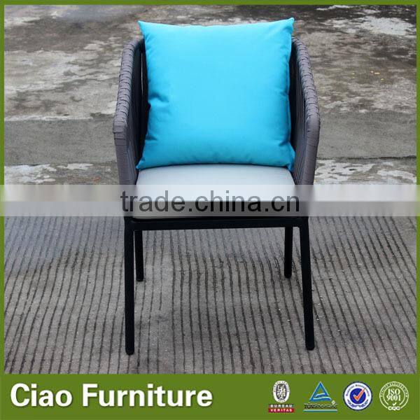 Modern ribbon dining chairs patio furniture