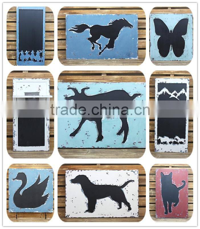 Atique Shabby home wall hanging decoration with blackboard
