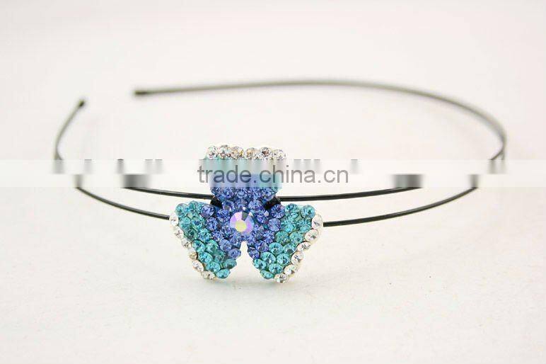 hair jewelry rhinestone flower hair decoration for kids