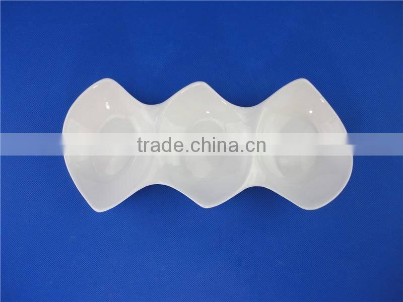 cheap ceramic plates dishes in stock bulk packing