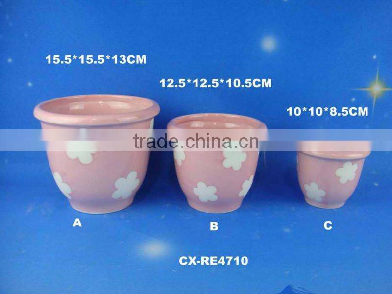 Decorative funny ceramic unique flower planter -ceramic flower pot