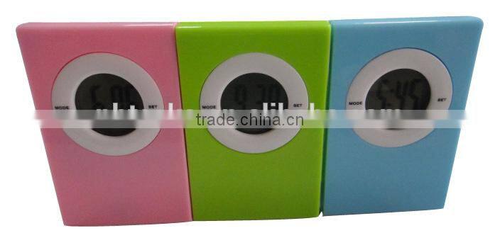 Promotional plastic desktop digtial clip timer clock