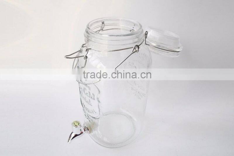 High Quality Glass Beverage Dispenser for Ice Cold Drinking