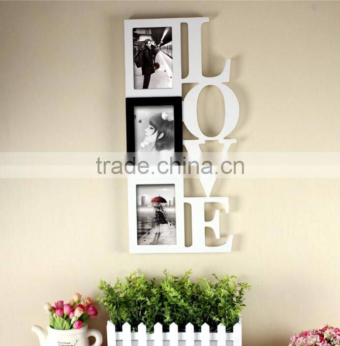 wooden picture frame/love photo frame