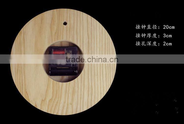 wooden simple digital wall clock