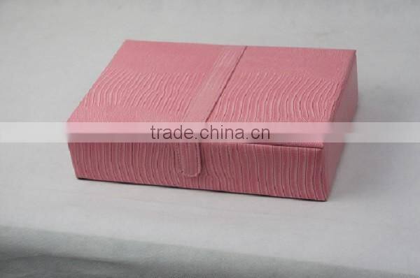 Pink Faux Leather Travel Jewelry Box Organizer Display Storage Case for Rings Earrings Necklace With Mirror