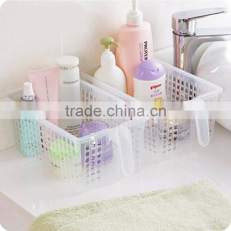 kithen and bathroom plastic storage box with handle