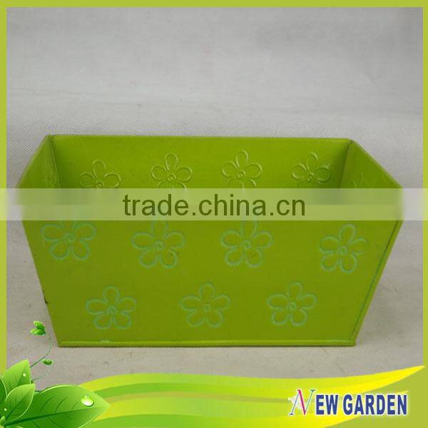 Handmade Galvanized Metal pot outdoor flower large for garden