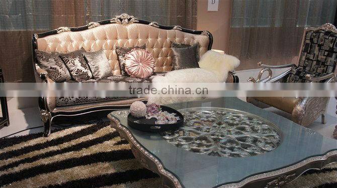 Latest design style hotel sofa sets & tea table BG90443
