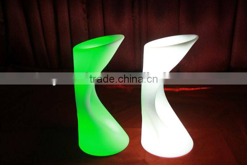 RGB growing plastic light club Led bart table cocktail chair
