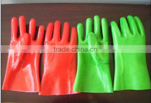 PVC glove with long sleeves